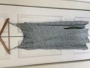 Abercrombie & Fitch blue floral midi dress